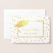 卒業 箔カード (封筒付き正面)