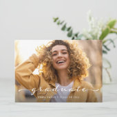 卒業 |繊細な台本と2枚の写真 案内状 (スタンド正面)