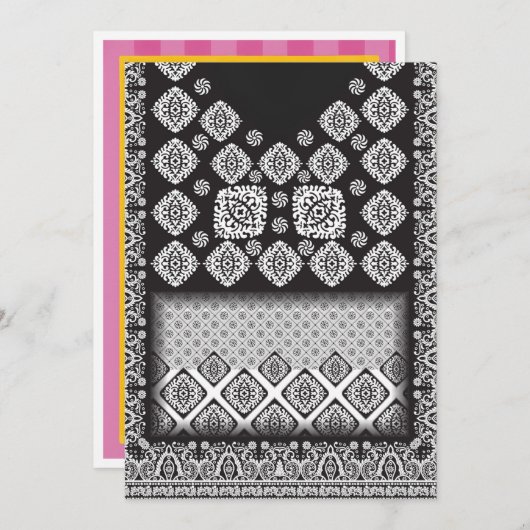 卒業、誕生日、ライフイベント招待状カード 案内状 (正面/裏面)