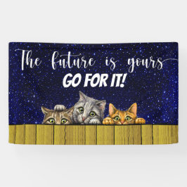 卒業、退職等 横断幕