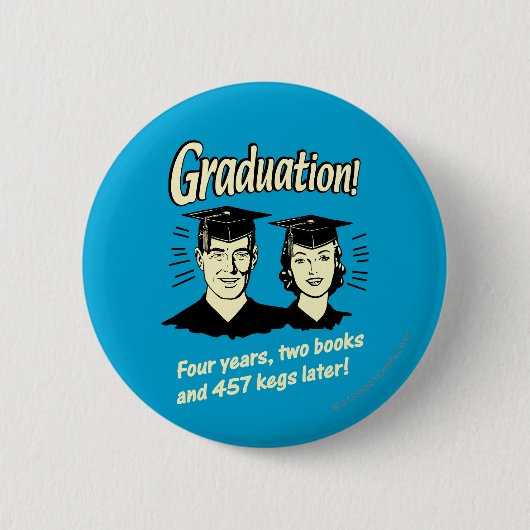 卒業： 4年2冊 缶バッジ (正面)