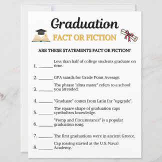 卒業 Fact or Fiction ゲーム