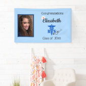 卒業, R N,登録ナース,キャップ,カスタム 横断幕 (インサイチュ)