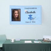 卒業, R N,登録ナース,キャップ,カスタム 横断幕 (トレードショー)