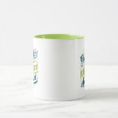 卒業Aマイルストーン達成、グリーン マグカップ (中央)