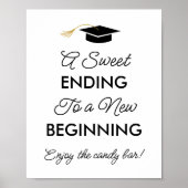 卒業A甘い終わりで新しい始めのキャンディバー ポスター (正面)