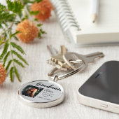 卒業add name class of 20xxおめでとうadd pho キーホルダー (側面)