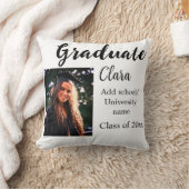 卒業add name class of 20xxおめでとうadd pho クッション (ブランケット)