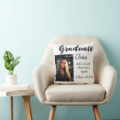 卒業add name class of 20xxおめでとうadd pho クッション (椅子)
