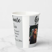 卒業add name class of 20xxおめでとうadd pho 紙コップ (左)