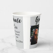 卒業add name class of 20xxおめでとうadd pho 紙コップ (右)