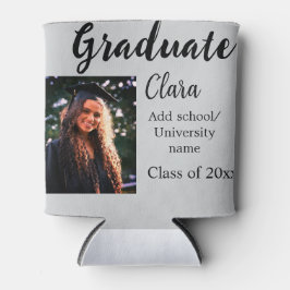 卒業add name class of 20xxおめでとうadd pho 缶クーラー