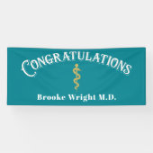 卒業Blue MDドクターバナーおめでとう 横断幕 (横)