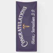 卒業DOドクターバナーおめでとう 横断幕 (縦)