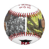 卒業GLAD卒業写真モノグラム卒業 野球ボール (裏面)