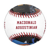 卒業GLAD卒業写真モノグラム卒業 野球ボール (正面)