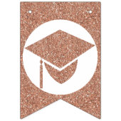 卒業Glamバラ金ゴールドあなたのクラスを作成 バンティングフラッグ (第1の旗)