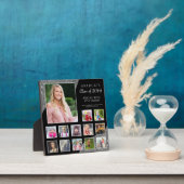 卒業K-12フォトコラージブラックシルバーグリッター フォトプラーク (インサイチュ)