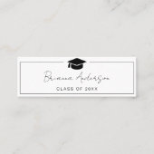 卒業QRコード名カード挿入カード スキニー名刺 (正面)