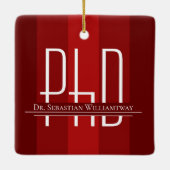 卒業Red PhDセラミックオーナメント セラミックオーナメント (裏面)