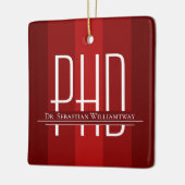 卒業Red PhDセラミックオーナメント セラミックオーナメント (左)