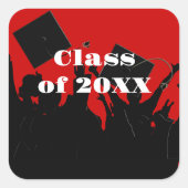 卒業Tシャツとギフト スクエアシール (正面)