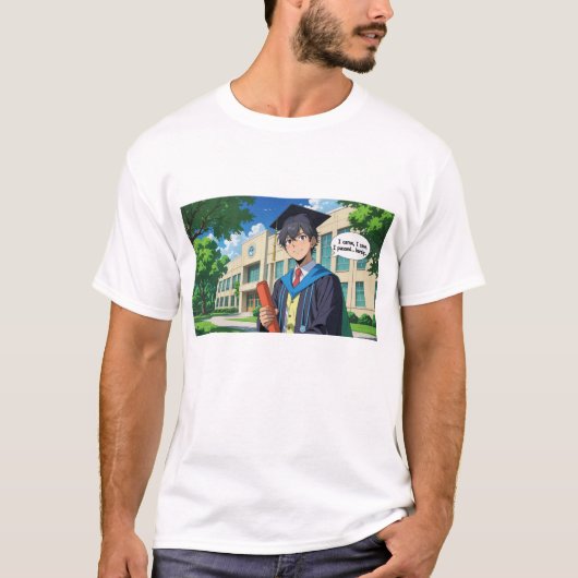 卒業Tシャツ - 面白いクォート Tシャツ (正面)