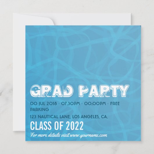 卒航海の業 招待状 (裏面)