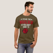 卓上おもしろいゲームのゲーマーのボード読Iの規則 Tシャツ (正面フル)