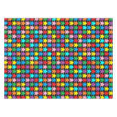 卓上のカラフルボーダー向けメニュー テーブルクロス (正面(横))