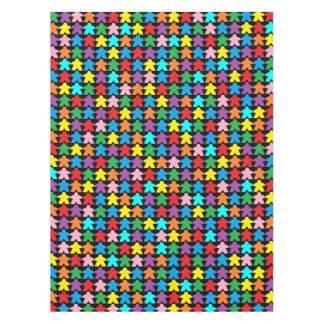 卓上のカラフルボーダー向けメニュー テーブルクロス