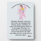 卓上イーゼル : 祈りの天使 セラフィエル フォトプラーク (正面)