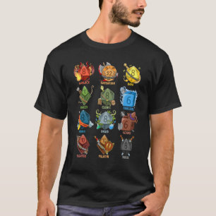 卓上ゲームおたくロール遊サイコロゲームRPG Tシャツ