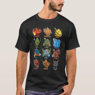 卓上ゲームおたくロール遊サイコロゲームRPG Tシャツ