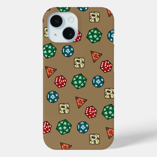 卓上ゲームサイコロデザイン Case-Mate iPhoneケース (裏面)