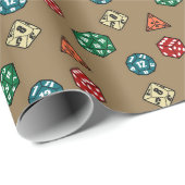 卓上ゲームサイコロラッピング紙 ラッピングペーパー (ロールコーナー)