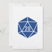 卓上シックインブルー結婚式招待状 招待状 (裏面)