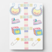 卓上プラークとイーゼルベビー フォトプラーク (正面)