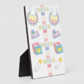 卓上プラークとイーゼルベビー フォトプラーク (側面)