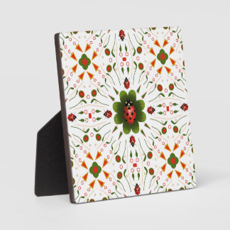 卓上プラークとイーゼルラディバグプリント フォトプラーク