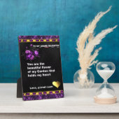 卓上プラーク、私のグランドドーターギフト引用文 フォトプラーク (側面)