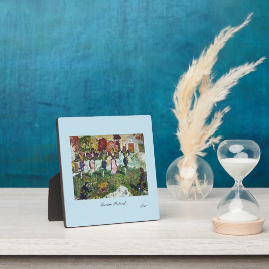 卓上プラークEasel & Canvas : Grecianフェスティバル フォトプラーク (インサイチュ)