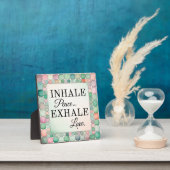 卓上プラークInhale Peace, Exhale Love フォトプラーク (インサイチュ)
