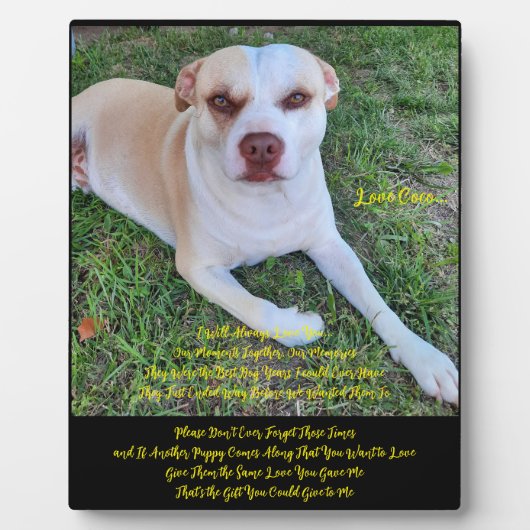 卓上プレート付きスタンド フォトプラーク (正面)