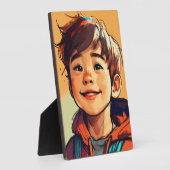 卓上プレート(イーゼル付) フォトプラーク (側面)