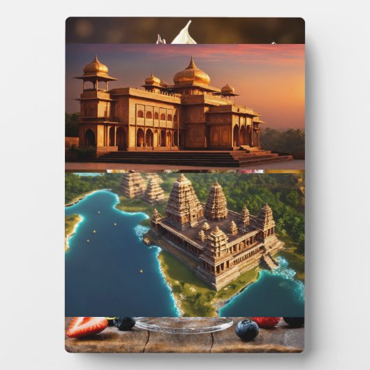 卓上プレート（イーゼル付） フォトプラーク (正面)