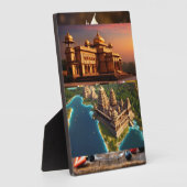 卓上プレート（イーゼル付） フォトプラーク (側面)