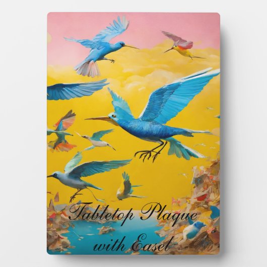 卓上プレート（イーゼル付） フォトプラーク (正面)