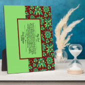 卓上プレート（イーゼル付） フォトプラーク (側面)