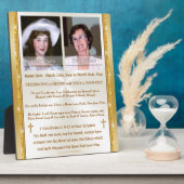 卓上プレート(イーゼル付) フォトプラーク (側面)